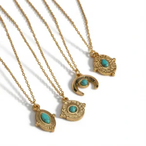Turquoise Vintage Necklace – Timeless Blue Gemstone