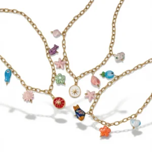 Ocean Beaded Necklace – Colorful Coastal Charm