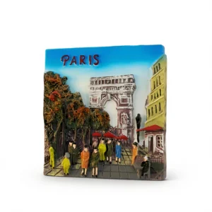Arc De Triomphe Magnet – Paris Travel Souvenir white background