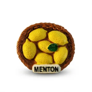Lemon Basket Magnet – Charming Riviera Souvenir