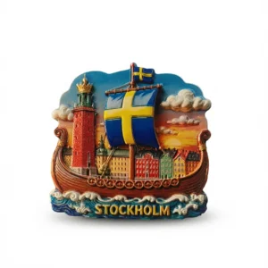Stockholm Fridge Magnet – Charming Swedish Souvenir