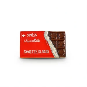 Swiss Chocolate Magnet – Charming Travel Souvenir