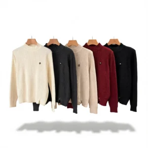 Cozy Knit Sweater: 1 Soft, Versatile Layering Piece white background