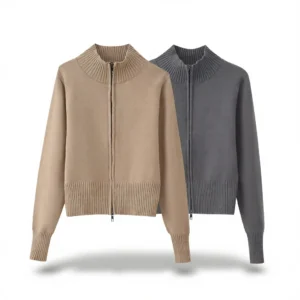 Cozy Knit Cardigan: 1 Warm Layer for Chic Style! white background