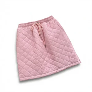 quilted midi skirt – flattering hip-hugging style