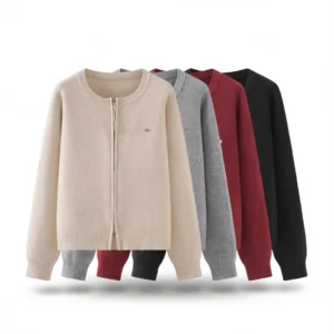 Cozy Cardigan: Soft Knit Sweater for Fall/Winter - 1 Style white background