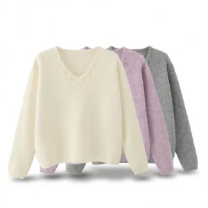 Soft V-Neck Sweater – Effortless Cozy Comfort