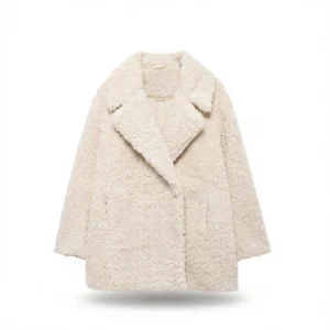 Faux Fur Coat – Warm & Chic white background