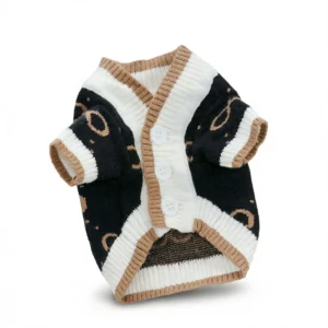 Adorable Pet Sweater for Pups - Cozy Autumn/Winter Knitwear white background