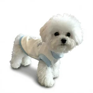 Adorable Summer Dog Vest: Cool, Breathable, Shed-Free Comfort! white background