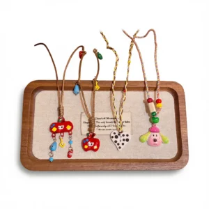 Apple Pendant Necklace – Playful Color Pop white background