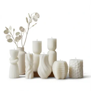 Geometric Soy Candle – Elegant Home Accent