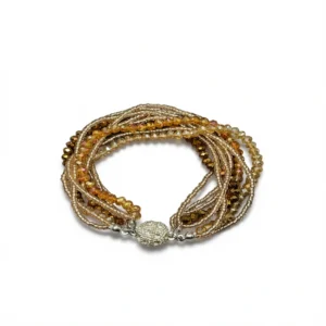 Vintage Silver Bracelet – Elegant Spring Design white background