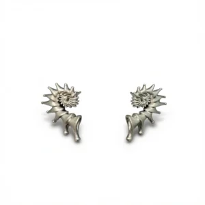 Conch Shell Earrings – Natural Coastal Charm white background
