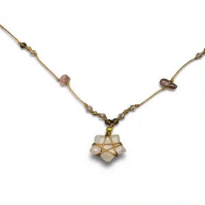 Vintage Star Necklace – Whimsical Charm Made white background