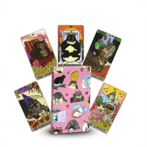 Cat Meme Tarot – Funny Major Arcana white background