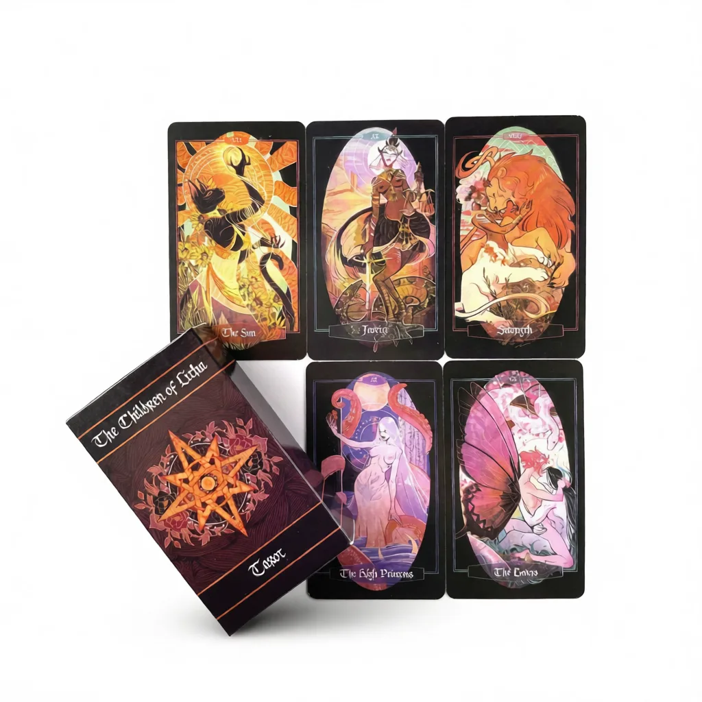 Litha Tarot Deck – Enchanting Self-Discovery White Background Litha Tarot Deck – Enchanting Self-Discovery white background