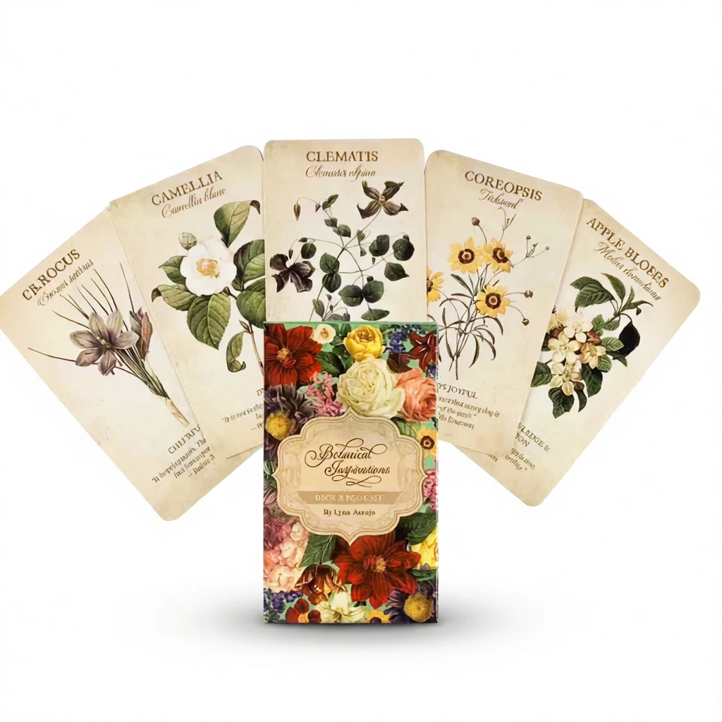 Botanical Oracle Cards – Nature’s Guidance White Background Botanical Oracle Cards – Nature's Guidance white background