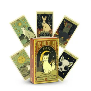 Mystical Cats Tarot – Charming Feline Wisdom white background