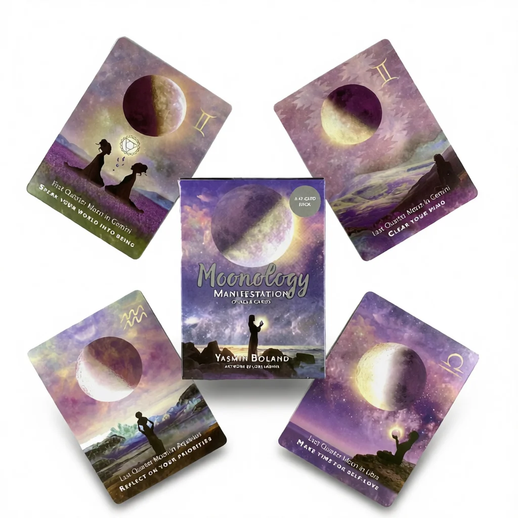 Moon Manifestation Cards – Lunar Guidance & Intuition white background
