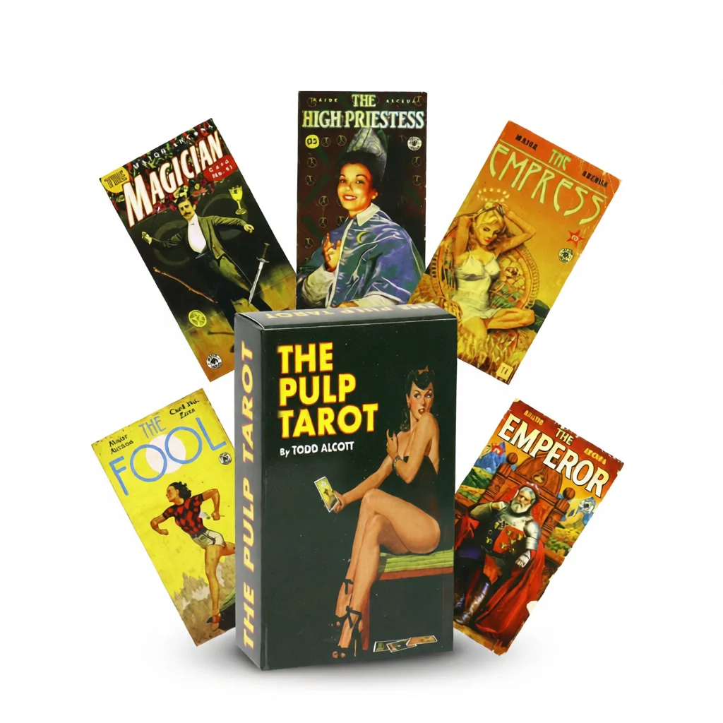 Pulp Tarot: Retro Fortune Telling Cards White Background Pulp Tarot: Retro Fortune Telling Cards white background