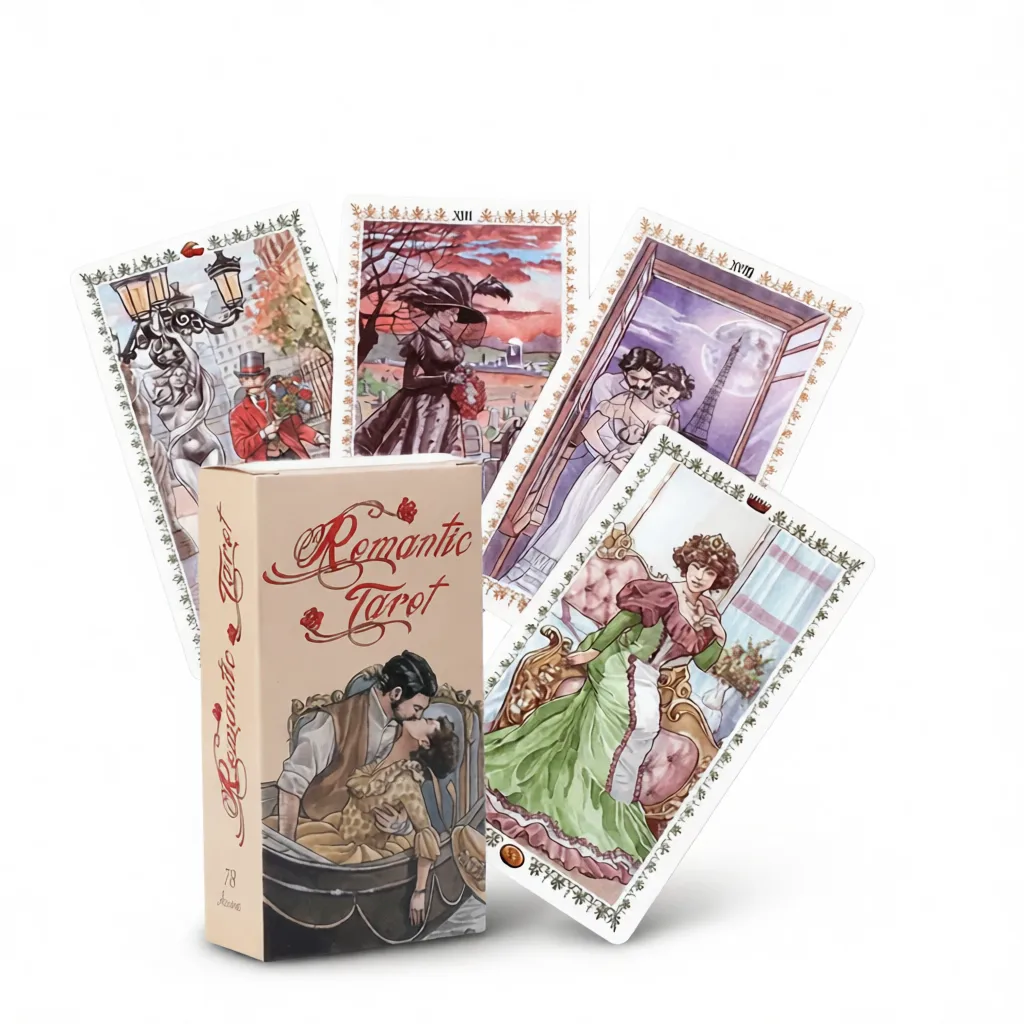 Romantic Tarot Deck – Illuminating Love’s Path White Background Romantic Tarot Deck – Illuminating Love's Path white background