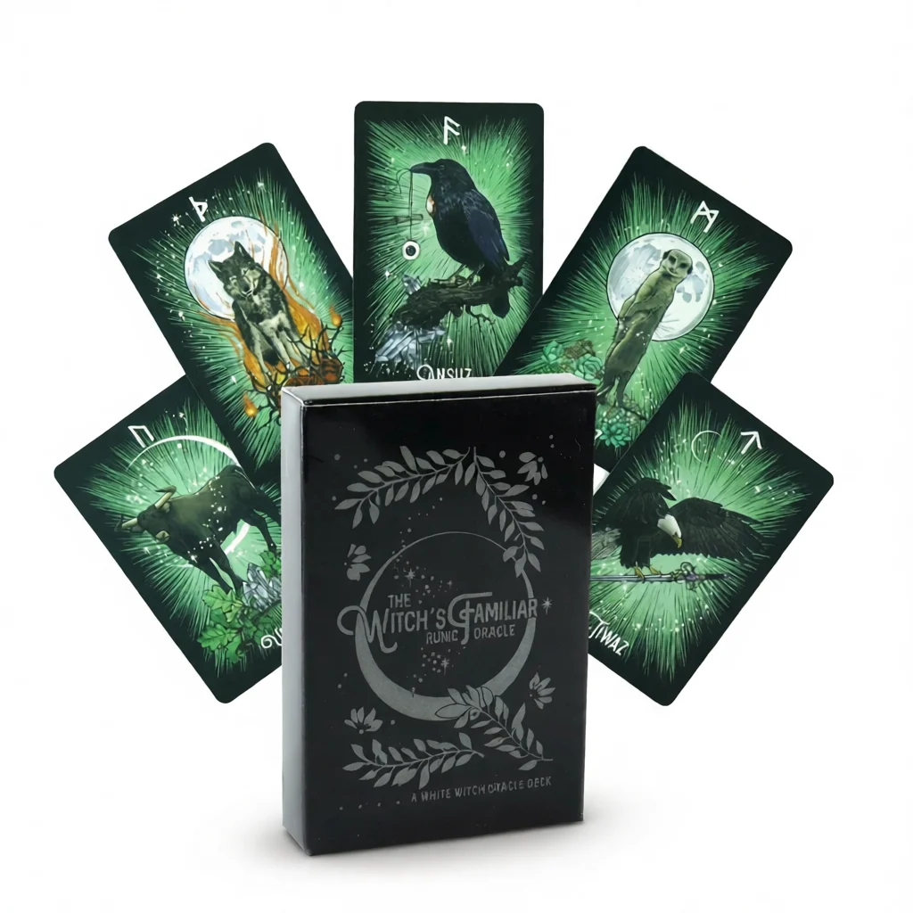 Witch Oracle Cards – Intuitive Animal Guidance White Background Witch Oracle Cards – Intuitive Animal Guidance white background