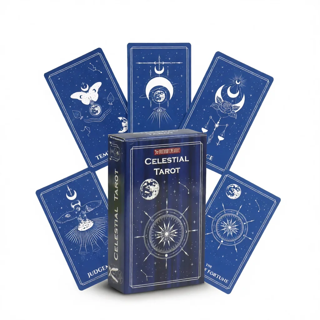 Celestial Tarot Deck – Cosmic Wisdom & Guidance White Background Celestial Tarot Deck – Cosmic Wisdom & Guidance white background