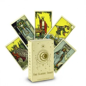 Beginner Tarot Deck – Classic Imagery, English Guide white background
