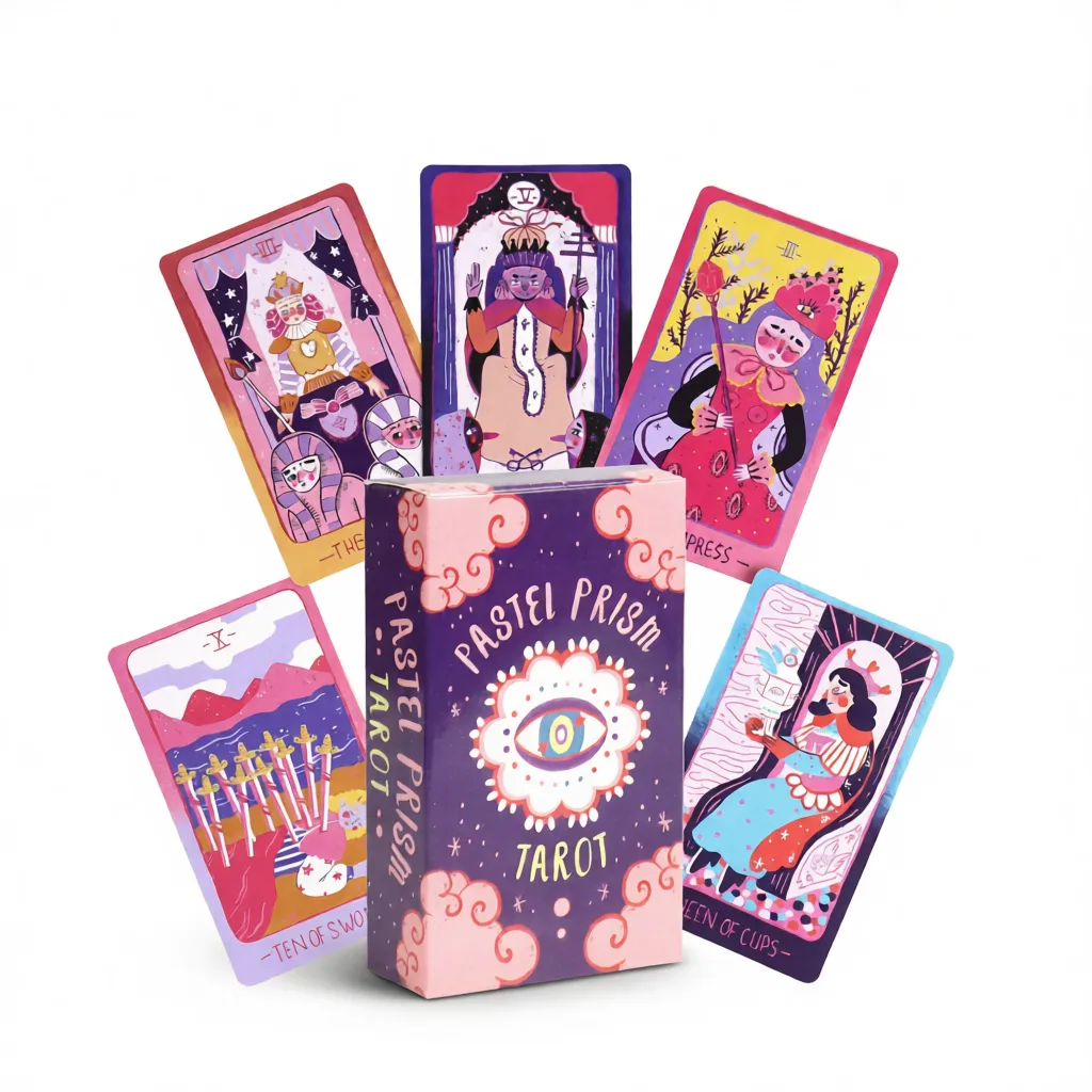 Pastel Tarot Deck – Cute Girly Intuition White Background Pastel Tarot Deck – Cute Girly Intuition white background