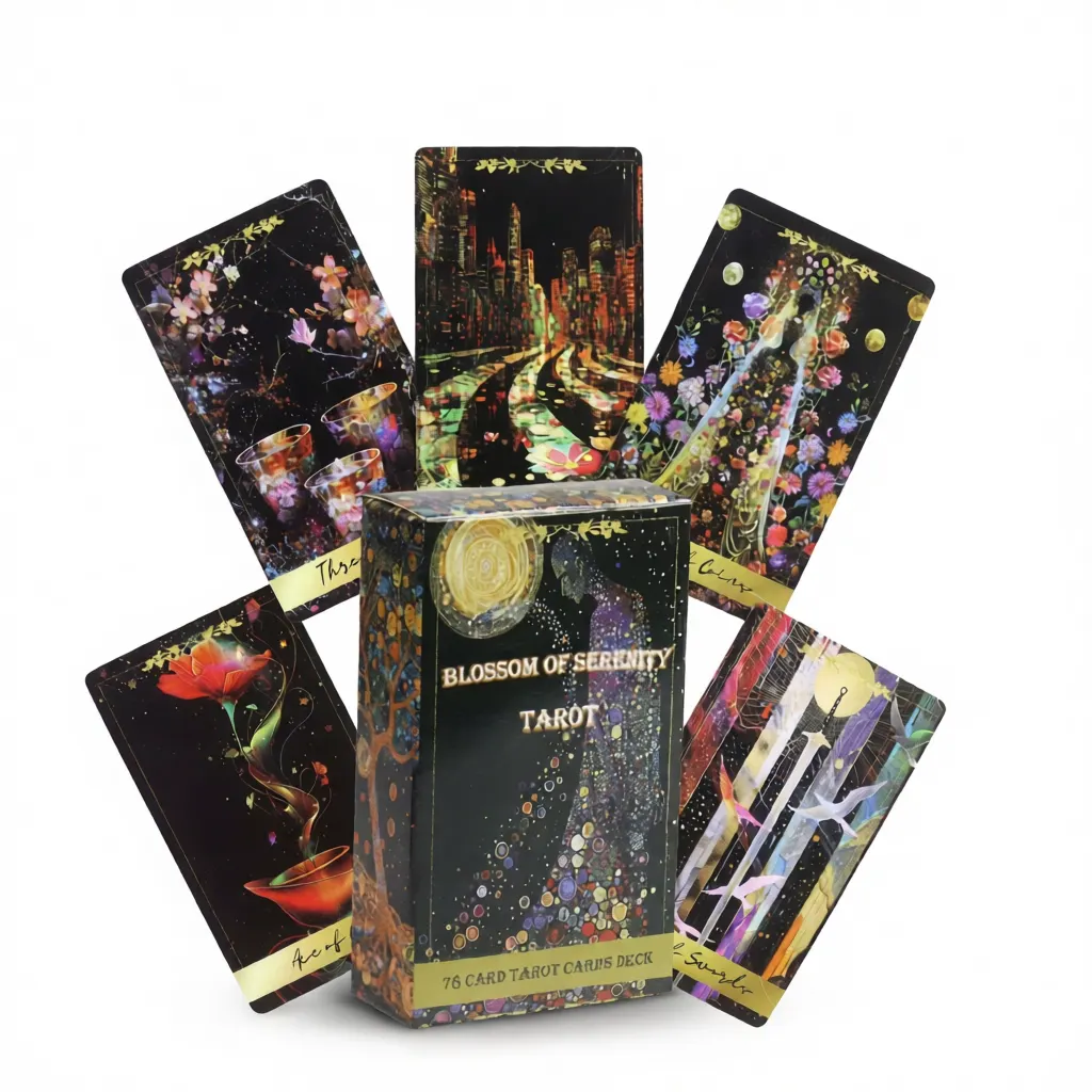 Serenity Tarot Deck – Intuitive Guidance, Beautiful Art White Background Serenity Tarot Deck – Intuitive Guidance, Beautiful Art white background
