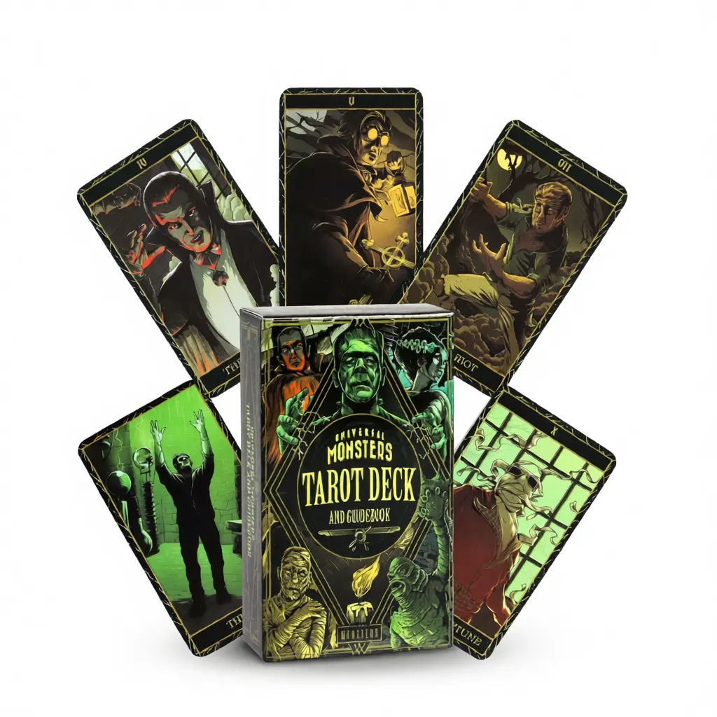Universal Monsters Tarot – Eerie Fortune Telling White Background Universal Monsters Tarot – Eerie Fortune Telling white background