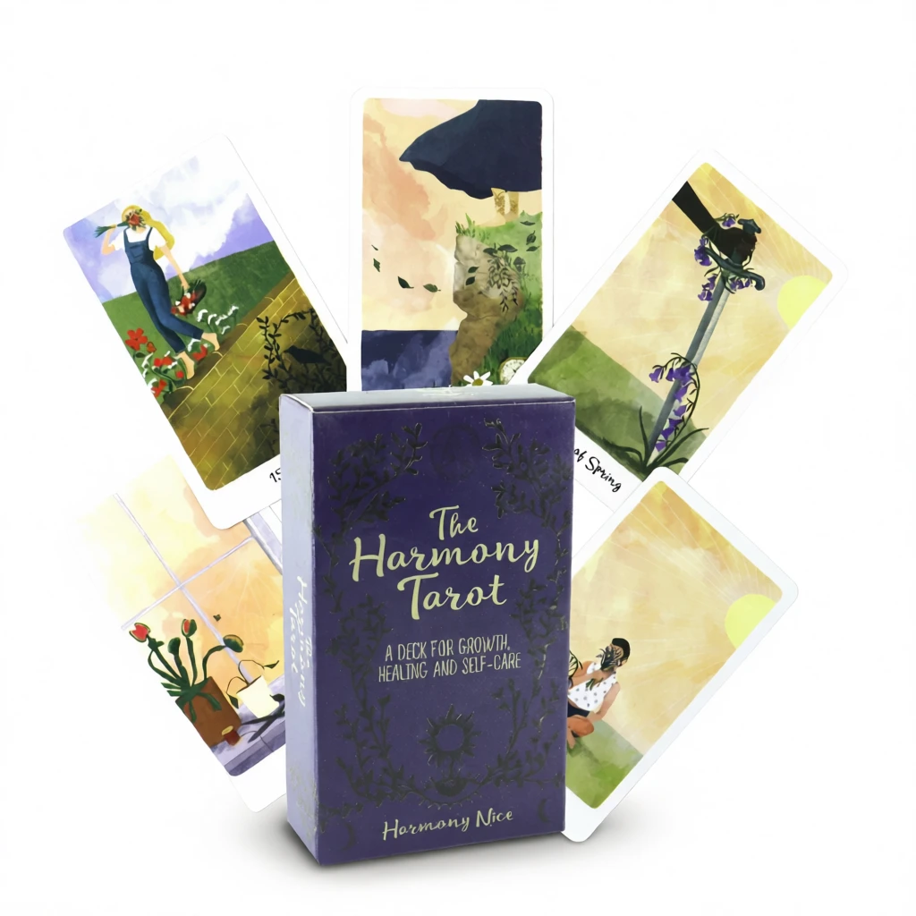 Harmony Tarot Deck – Intuitive Self-Discovery White Background Harmony Tarot Deck – Intuitive Self-Discovery white background