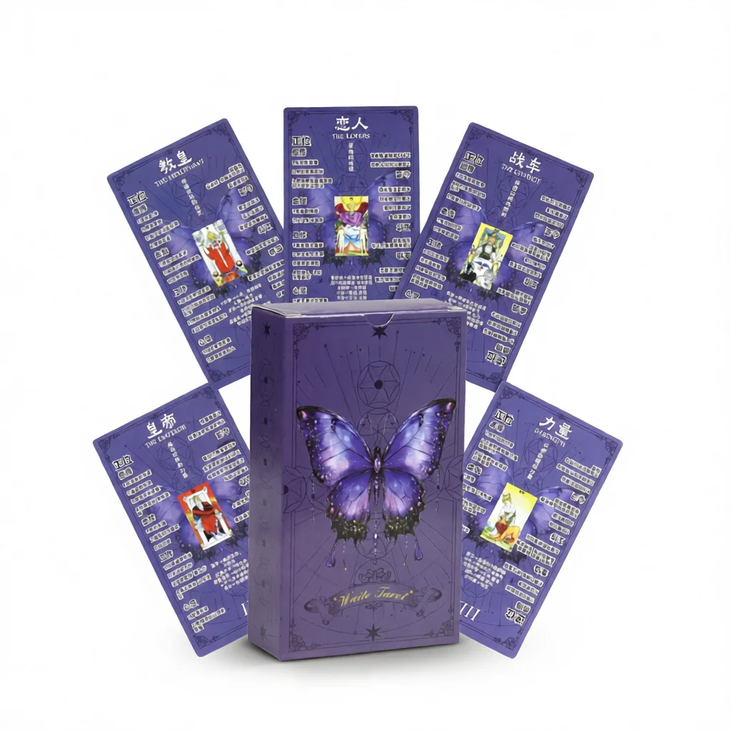 Purple Butterfly Tarot – Unlock Intuition white background