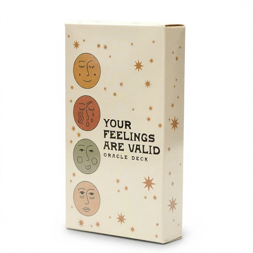 Your Feelings Are Valid Oracle – Daily Guidance & Comfort white background