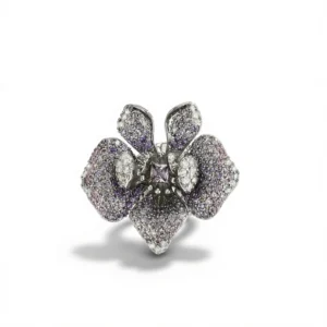 Crabapple Flower Brooch – Elegant Zircon Sparkle