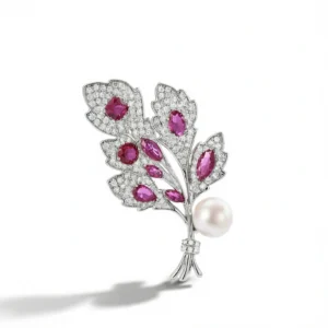 Elegant Floral Brooch