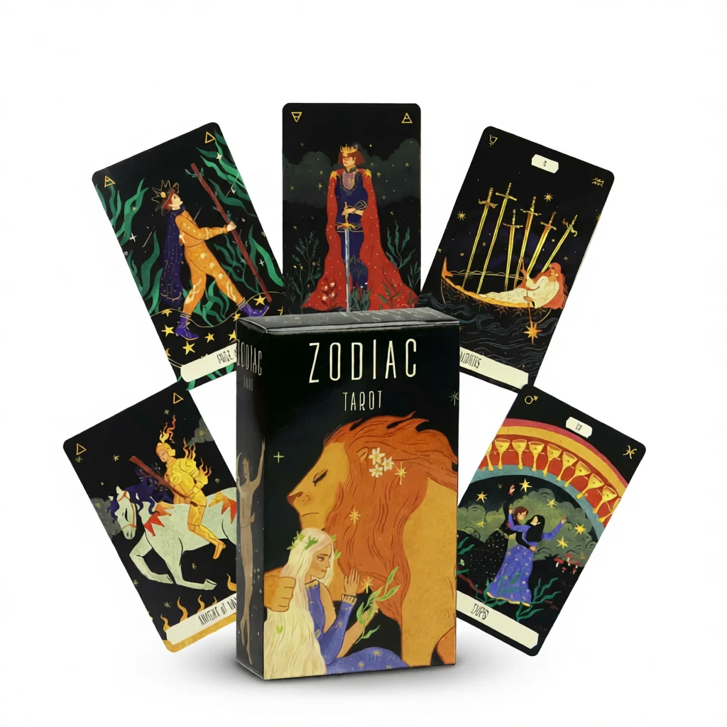 Zodiac Tarot Deck – Cosmic Guidance White Background Zodiac Tarot Deck – Cosmic Guidance white background