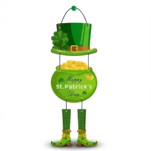 Shamrock Door Hanger – Festive Irish Charm