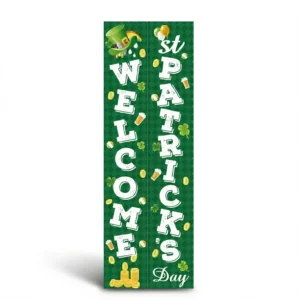 Irish Door Banners – Lucky Shamrock Style white background