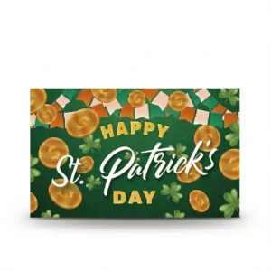 Lucky Clover Poster – Festive Irish Celebration