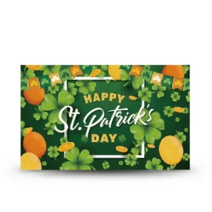 Irish Clover Poster – Large Festive Banner
