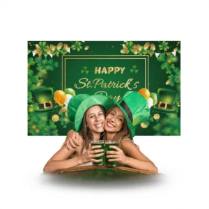 St Patrick's Banner – Festive Irish Yard white background