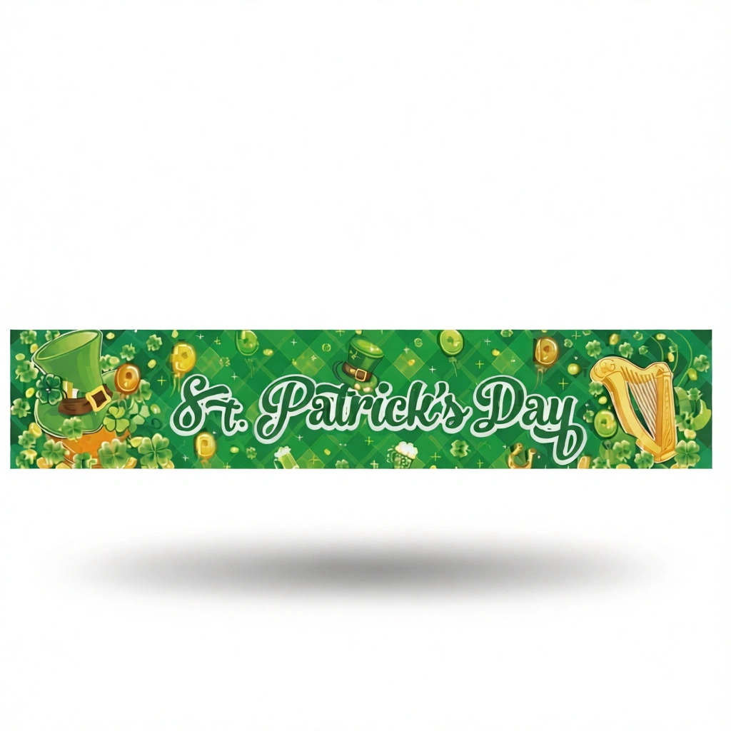 Irish Flag Banner – Vibrant & Durable white background