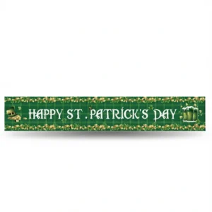 St. Patrick's Day Banner – Festive Irish Decor