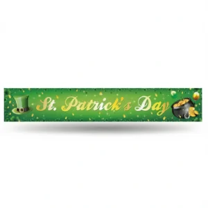 St. Patrick's Day Banner – Vibrant Outdoor Decor
