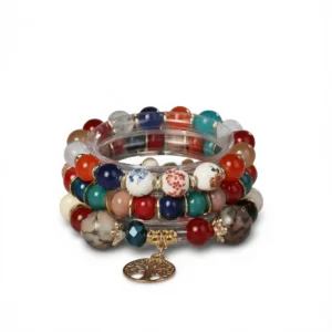 Bohemian Tree Bracelet – Colorful Bead Set