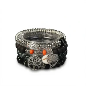 Black Charm Bracelets – Boho Chic Style