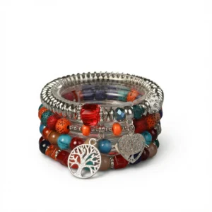 Bracelet: 4 Enchanting Life Tree Charm Bracelets white background