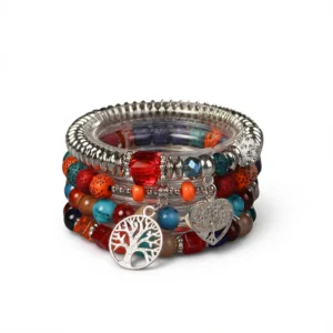 Bracelet: 4 Enchanting Life Tree Charm Bracelets white background
